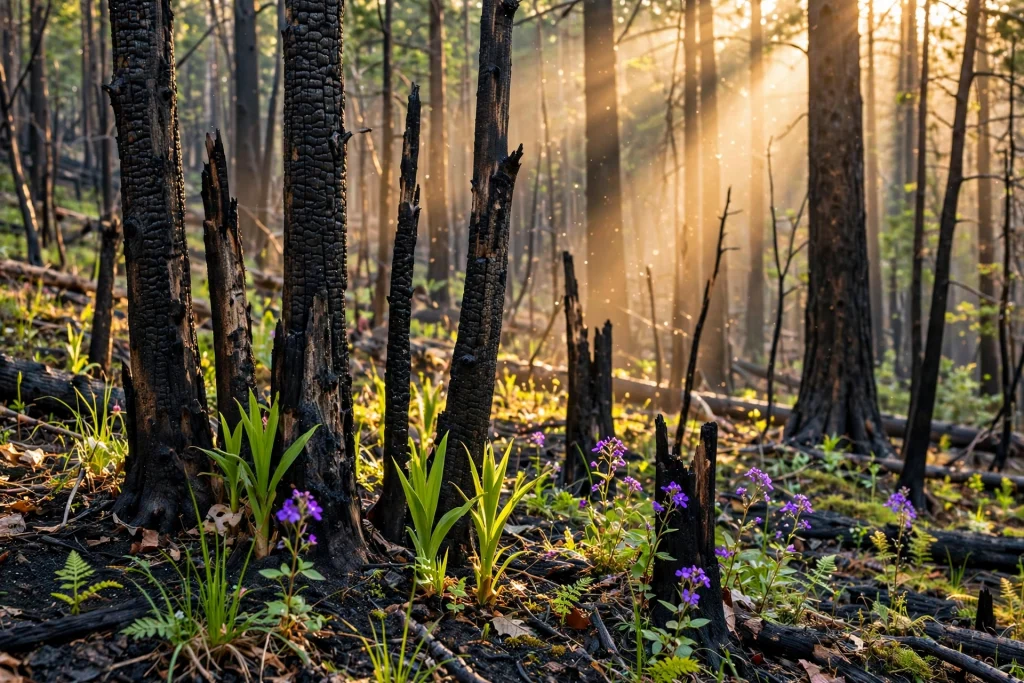 After the Fire: How Burned Forests Rebuild Themselves, Season by Season